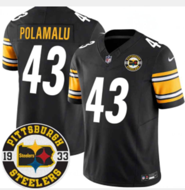2026 Men Pittsburgh Steelers #43 Polamalu Black Limited Nike NFL Jersey 08140012->pittsburgh steelers->NFL Jersey